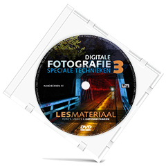 DVD met lesmateriaal bij het boek Digitale Fotografie 3: Speciale Technieken.
